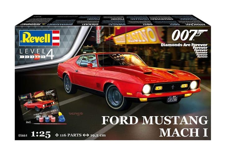 James Bond Model Kit 1/24 Ford Mustang Mach I (Diamonds Are, Verzamelen, Film en Tv, Nieuw, Ophalen of Verzenden