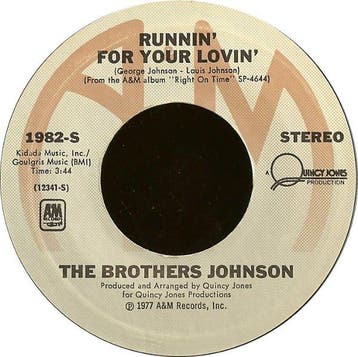 Brothers Johnson - Runnin For Your Lovin, Verzenden