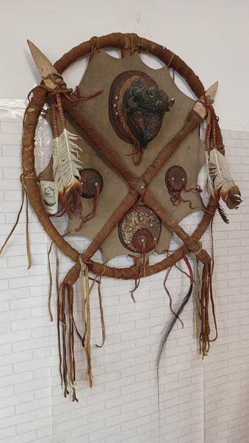 Decoratief ornament - Decoratieve inheemse Indiaan
