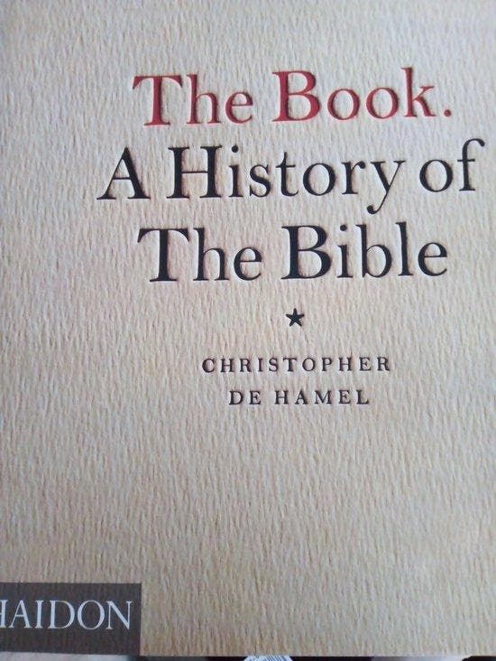 The Book / druk 1 9780714837741 Christopher De Hamel, Boeken, Taal | Engels, Zo goed als nieuw, Verzenden