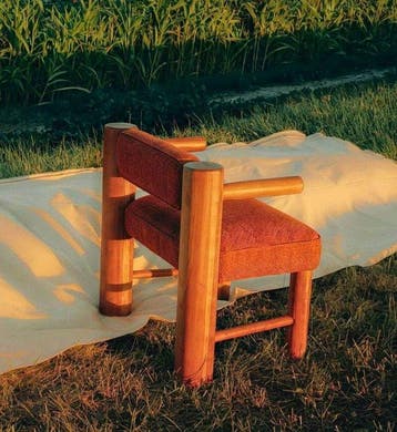 Marco Calhau - Chaise - Cerisier - Chaise Botero, Antiquités & Art