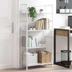 vidaXL Boekenkast met 4 schappen 60x27,6x124,5 cm bewerkt, Huis en Inrichting, Verzenden, Nieuw