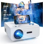 Full HD Beamer 1080P | 62% korting retour deal | Actie!, Audio, Tv en Foto, Beamers, Gebruikt, Verzenden, LCD, Full HD (1080)