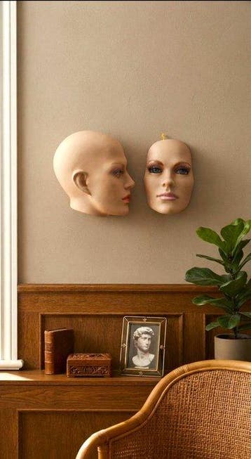 Tête - Zeldzaam Vintage Modulair Mannequin Hoofd met