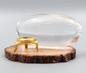 KAMR GEM | RARE A++ Quartz Shiva Lingam naturel, clair