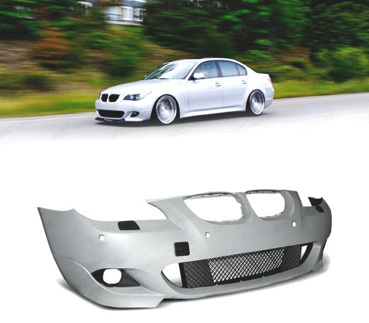 PARE CHOCS FRONTAL BMW E60 E61 03-07 LOOK M PDC, Autos : Pièces & Accessoires, Carrosserie & Tôlerie, Envoi