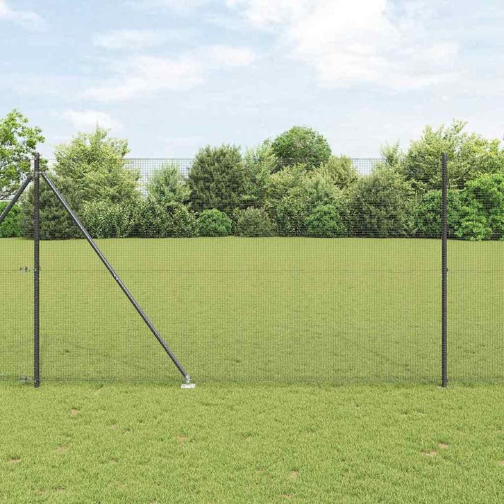 vidaXL Gelast Draadhek met Spikes 10 x 1,5 m PVC-gecoate, Tuin en Terras, Tuinhekken en Hekwerk, Nieuw, Verzenden