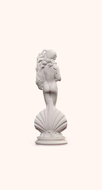 Statue, Venere di Botticelli Scultura da Tavolo in Marmo con