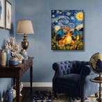 AT9 - [Canvas L] Golden Night Charizard - Van Gogh Tribute, Nieuw