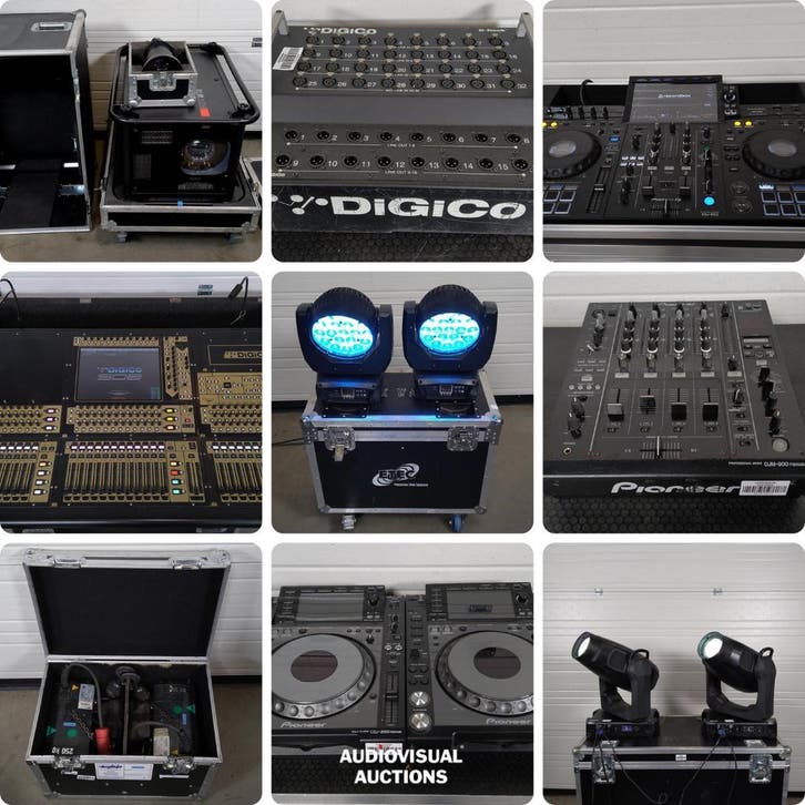 Licht, Geluid en Rigging veiling sluit VANDAAG vanaf 19u, Muziek en Instrumenten, Licht en Laser, Licht, Gebruikt, Ophalen