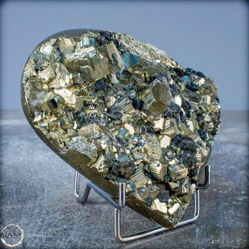 Pyrite dorée de première qualité, rare Cœur- 1116.19 g