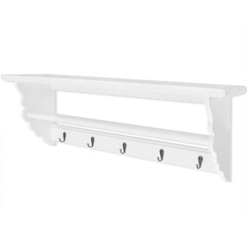 vidaXL Kapstok barokstijl MDF wit, Verzenden