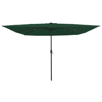 vidaXL Tuinparasol Groen 295 x 295 x 245 cm Polyester en, Verzenden, Nieuw