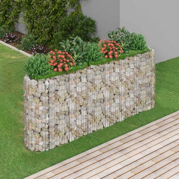 vidaXL Gabion plantenbak verhoogd 260x50x100 cm, Verzenden