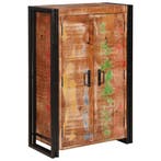 vidaXL Highboard met Deuren Bruin Massief Gerecycled Hout en, Huis en Inrichting, Kasten | Dressoirs, Verzenden, Nieuw