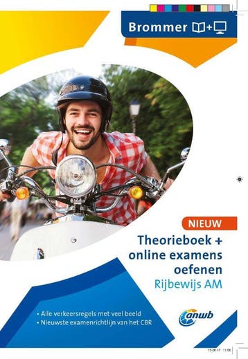 Theorieboek + online examens oefenen Rijbewijs AM ANWB, Verzenden, Zo goed als nieuw, ANWB