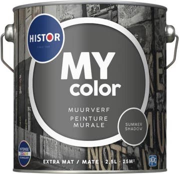 Histor My Color Muurverf - Extra Mat Summer Shadow 10L, Doe-het-zelf en Bouw, Verzenden, Nieuw