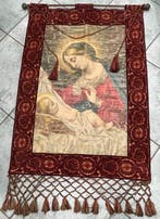 Bijbels wandtapijt - 106 cm - 64 cm - Antiek religieus