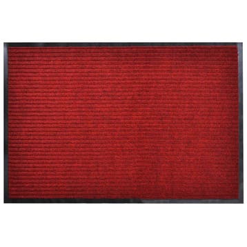 vidaXL Deurmat 90x120 cm PVC rood, Tuin en Terras, Deurmatten, Verzenden, Nieuw