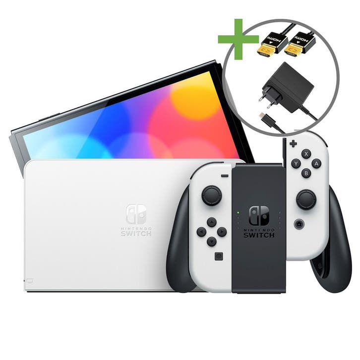 Nintendo Switch Console OLED Starter Pack - Wit, Informatique & Logiciels, Ordinateurs & Logiciels Autre, Envoi