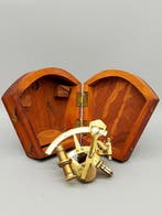 Habitacle avec boussole - Bois, Laiton - Sextant –, Antiquités & Art