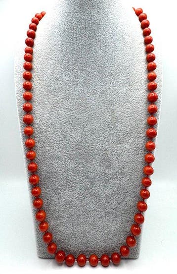 Chaîne - 8 carats Or jaune - Coraux