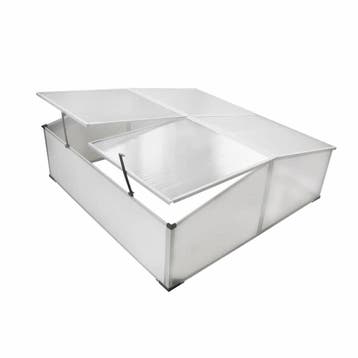 vidaXL Koude bak met 4 deksels 108x110x41 cm, Tuin en Terras, Verzenden, Nieuw
