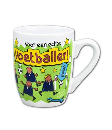 Mok Voetballer 12cm, Huis en Inrichting, Verzenden, Nieuw