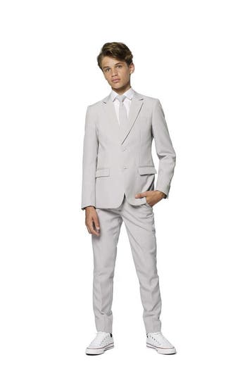 Grijs Pak Jongen Tiener OppoSuits, Verzenden