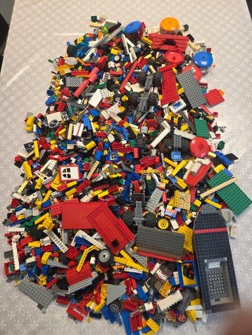 Lego Onderdelen - Grote partij lego gemengd, Nieuw