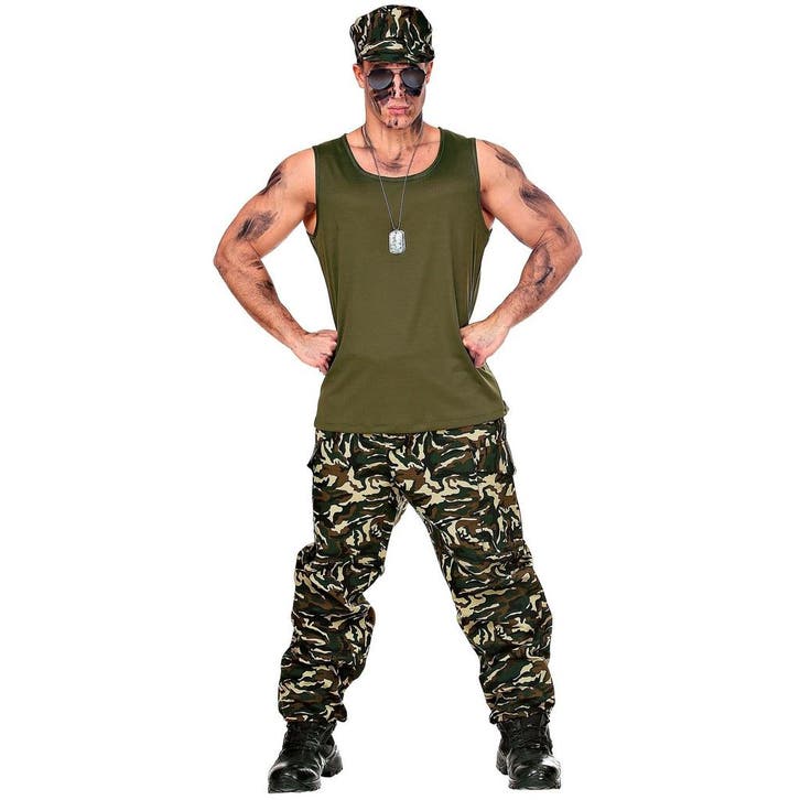 Leger Kostuum Heren, Kleding | Heren, Carnavalskleding en Feestkleding, Nieuw, Verzenden
