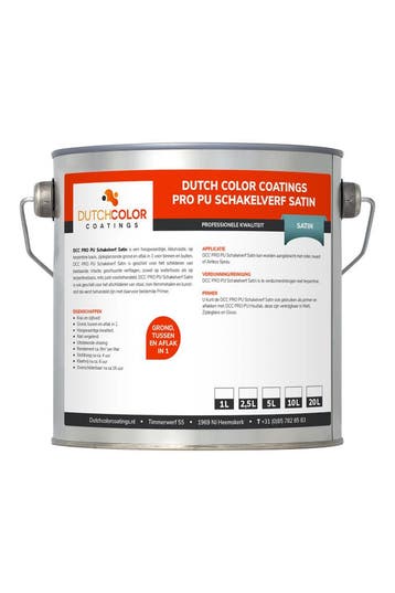 DCC PRO PU Schakelverf Satin RAL 7016 | Antracietgrijs 1L, Doe-het-zelf en Bouw, Verf, Beits en Lak, Verzenden, Nieuw