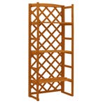 vidaXL Plantenrek met latwerk 60x30x140 cm massief vurenhout, Verzenden, Nieuw