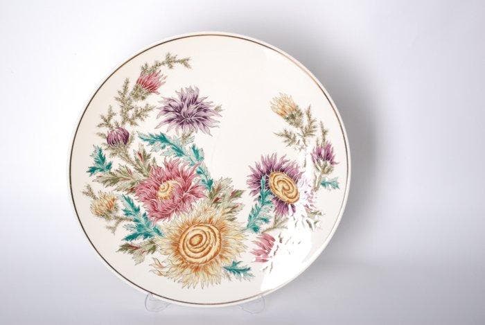 Zsolnay - Schnittle - Assiette murale - Porcelaine, Antiek en Kunst, Antiek | Glaswerk en Kristal