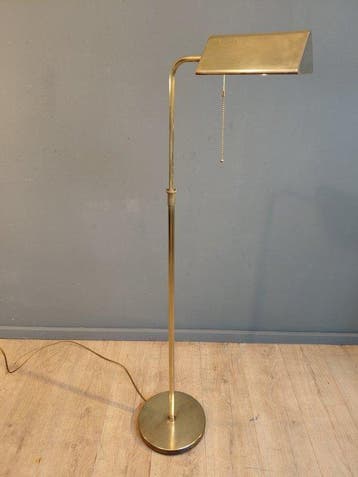 Holtkötter - Staande lamp - Messing - In Hoogte Verstelbaar