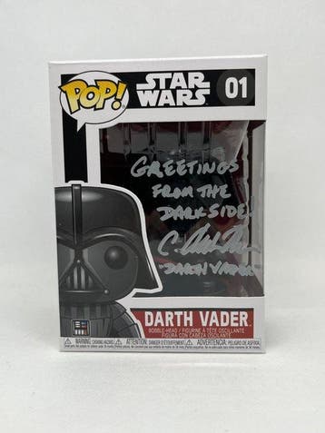 Star Wars - Signed by C Andrew Nelson (Darth Vader) - WITH, Nieuw