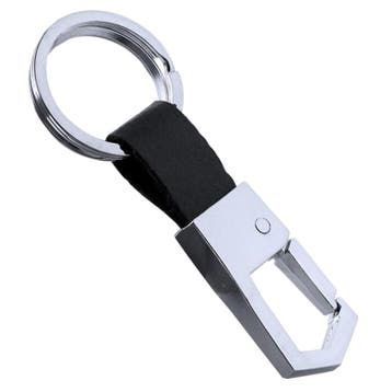 Fako Bijoux - Sleutelhanger - Metaal & PU Leer - Punt -, Verzenden, Nieuw