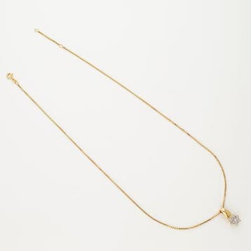 Collier - 14 carats Or jaune - 0.52ct. tw. - Diamant