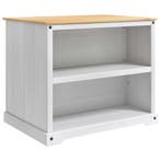 vidaXL Keuken Trolley 2 pcs Wit en Honingwas 112 x 77 x 91,5, Verzenden, Nieuw
