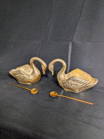 Salière et poivrière (2) - Métal, Plaqué(e) argent