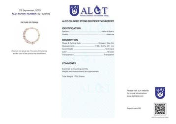 Zonder minimumprijs - Halsketting Zilver - Amethist -