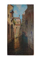 Nazzareno Sidoli (1879–1969) - Venezia, Scorcio sul Canale