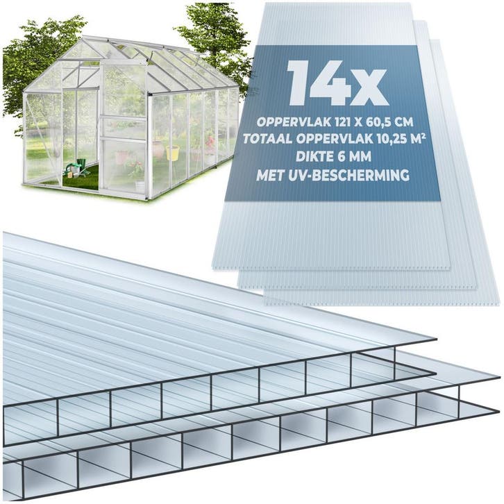 Dubbelwandige platen van polycarbonaat, op maat te snijden, Bricolage & Construction, Plaques & Panneaux, Envoi