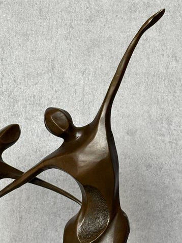 Statue, Gelukkig koppel. Naar: Milo 48 cm - 48 cm - Bronze,, Antiek en Kunst