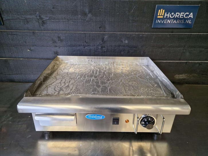 Grillplaat | Bakplaat | Glad | 55 cm | incl. Opvangbak |, Zakelijke goederen, Horeca | Keukenapparatuur, Gebruikt, Fornuis, Frituur en Grillen