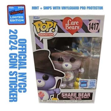 Funko Pop  Care Bears  Share Bear 1417 NYCC 2024  CON, Verzenden, Nieuw