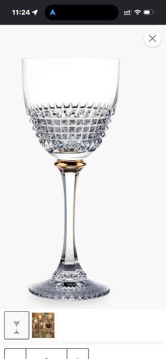 Rogaska 24k gold-plated band - Drinkglas (18) - Kristal -, Antiquités & Art, Antiquités | Meubles | Tables
