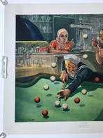 Bernard Leemker - Billiards Tipsy & Masse - jaren 1950, Antiquités & Art