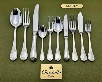 Christofle - Tafelservies voor 12 (127) - Marly - Verzilverd