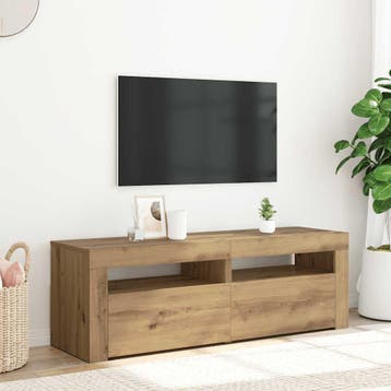 vidaXL Tv-meubel met LED 120x35x40 cm bewerkt hout, Verzenden
